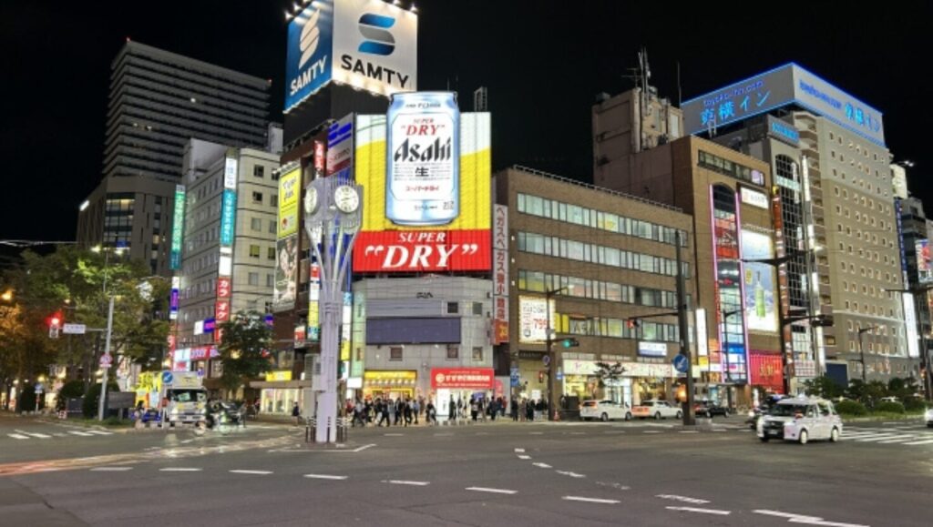 札幌すすきの街風景