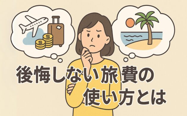 後悔しない旅費の使い方とは