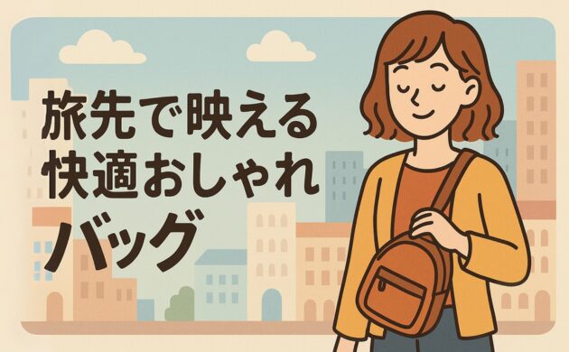 旅先で映える快適おしゃれバッグ