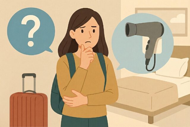 旅行にドライヤーを持っていくべきかの判断基準