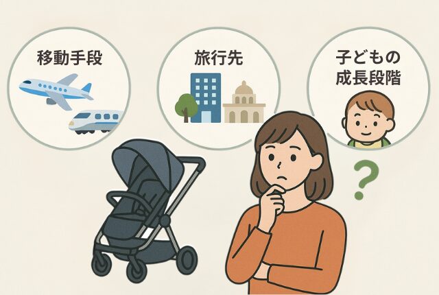 旅行にベビーカーを持っていくか決める基準