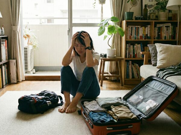 パッキングに悩む20代女子