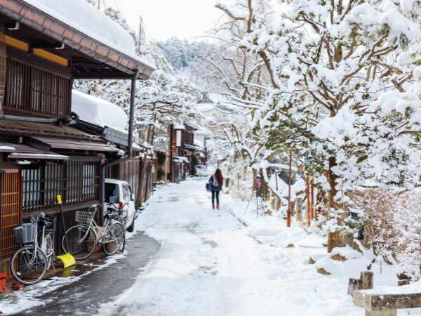 雪の町内