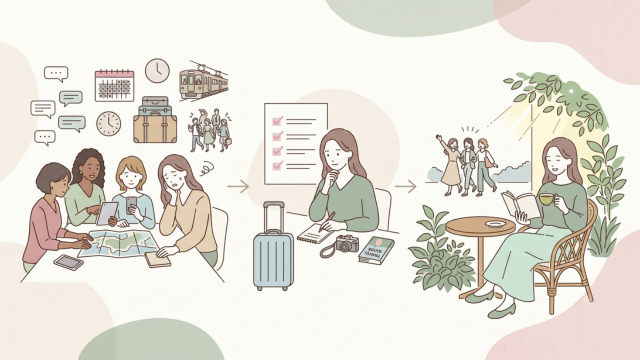 グループ旅行がめんどくさい人の疲れない参加術